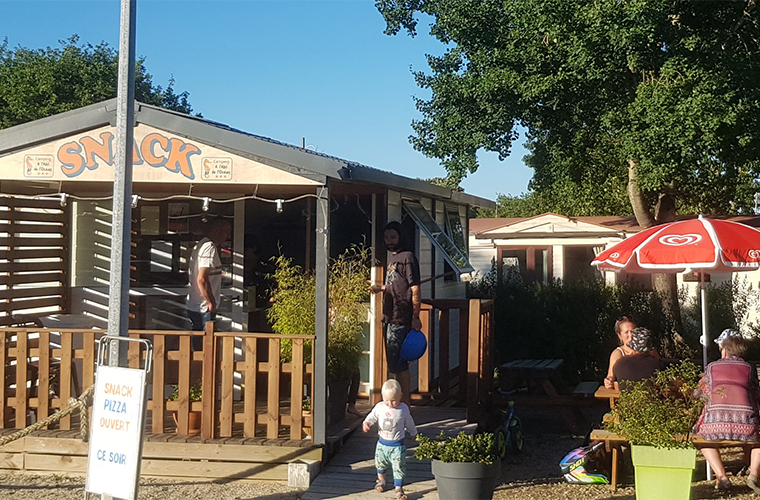The snack bar at the campsite Abri de l’Océan, near Quimperlé