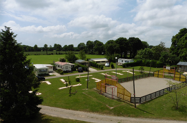 The Play Area at the family campsite at Abri de l’Océan in southern Finistère