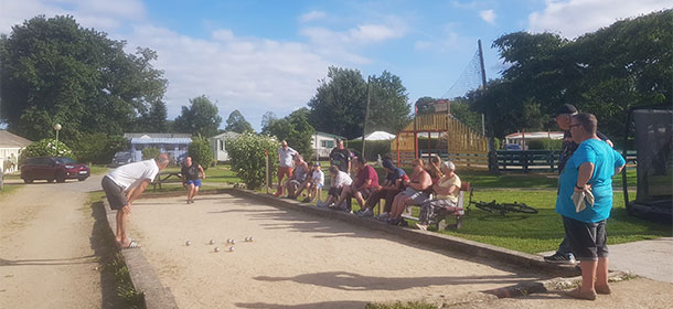 Terrain de pétanque du camping A l‘Abri de l’Océan dans le Finistère