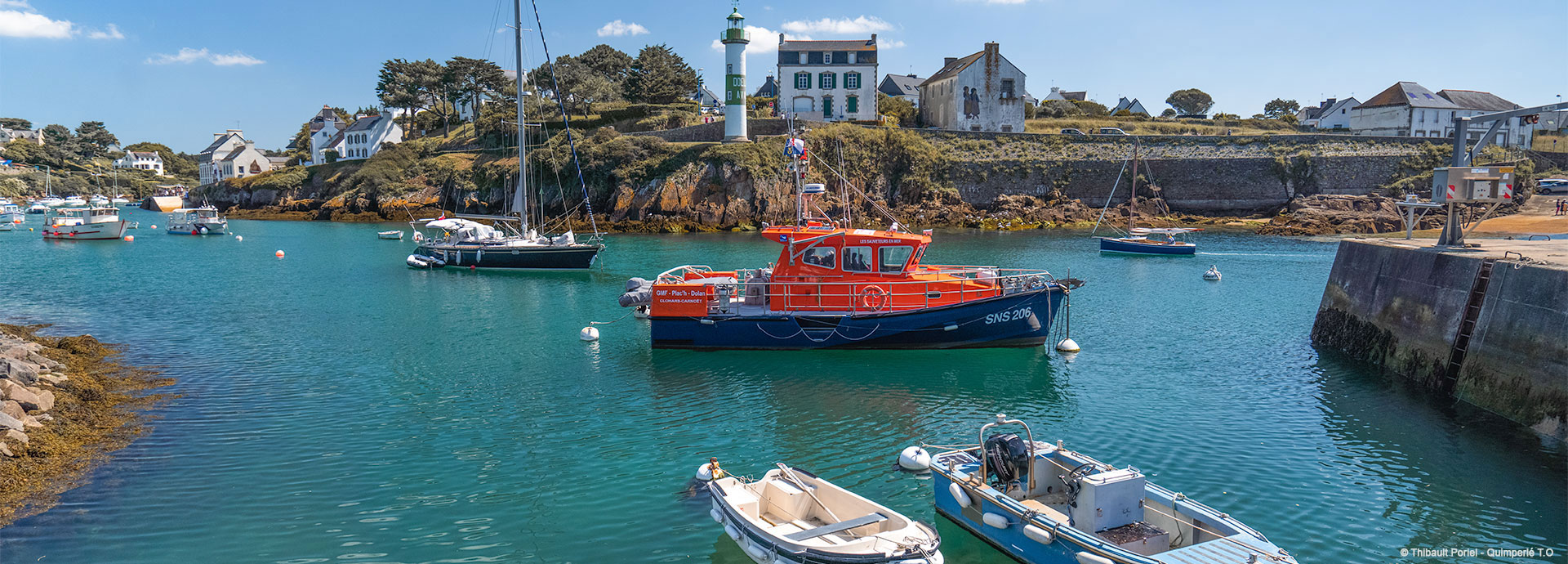 The port of Doelan to visit from the À l'Abri de l'Océan campsite, in Brittany